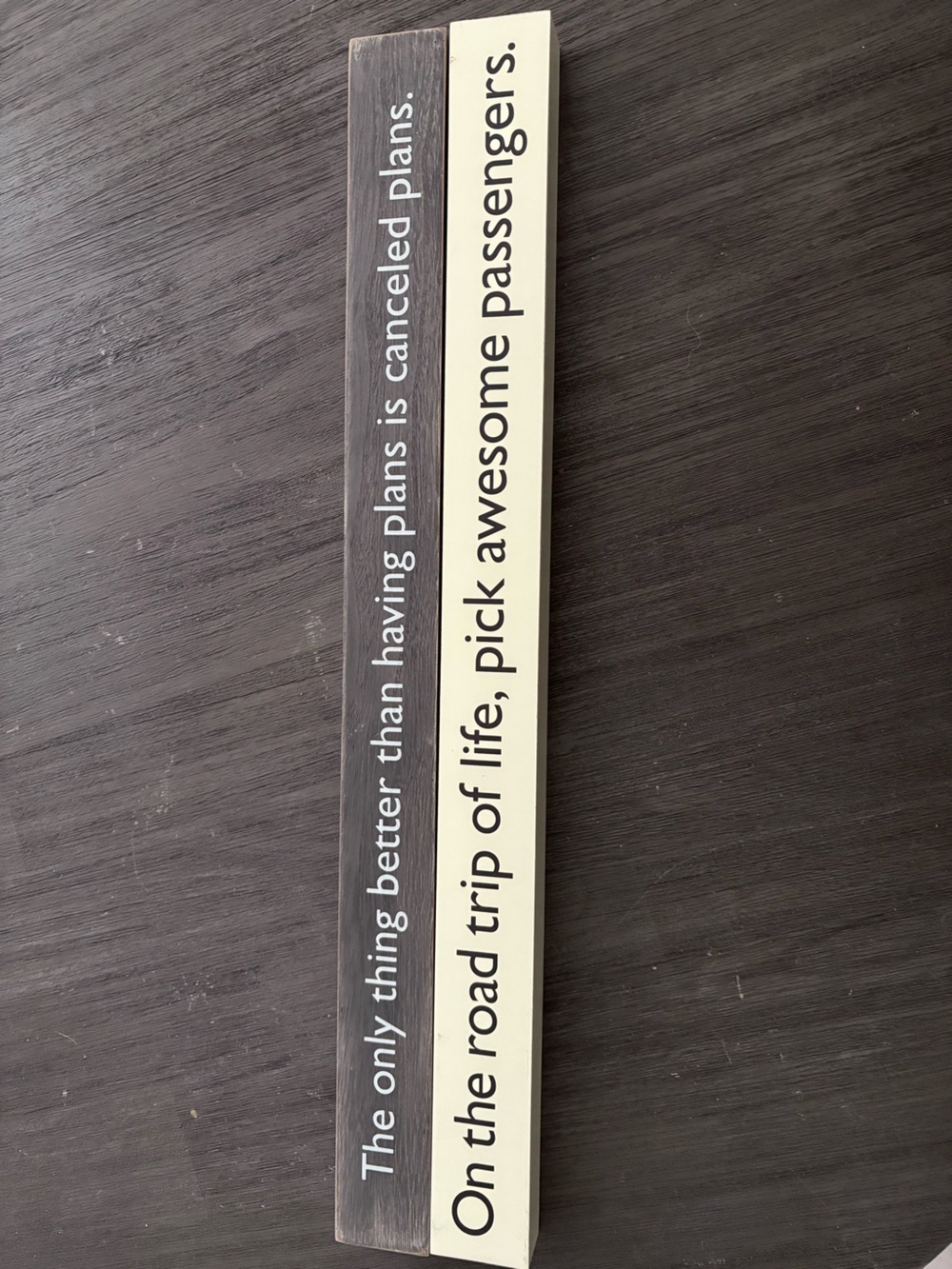 Hallmark Cream and Black Decorative Quote Strips